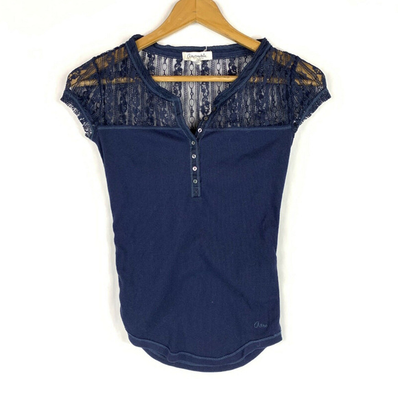 Aropostale Womens Top Blue Sz S/P - Picture 1 of 3
